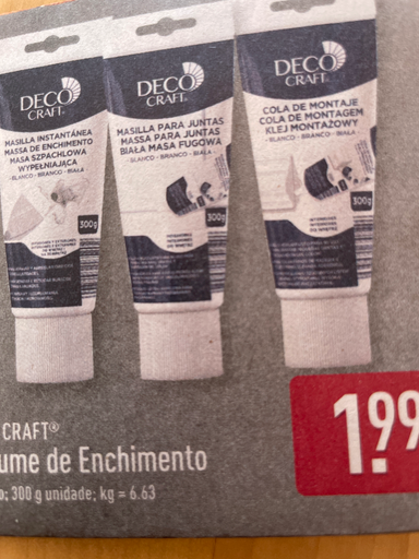 Deco Craft Massa para Enchimento