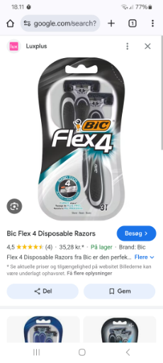 Bic Flex 4 Disposable Razors
