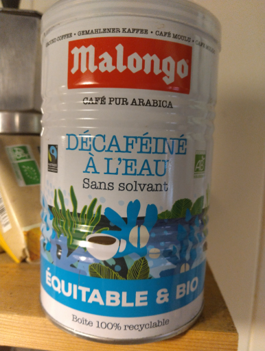 Malongo Deca Aqua Organic Decaffeinated Coffee