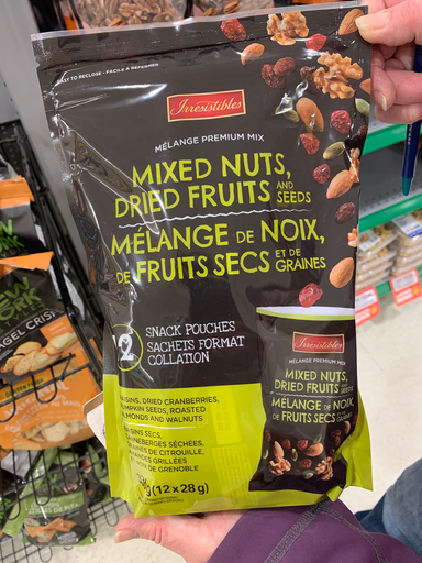Irresistibles Nuts, Dried Fruits and Seeds Mix