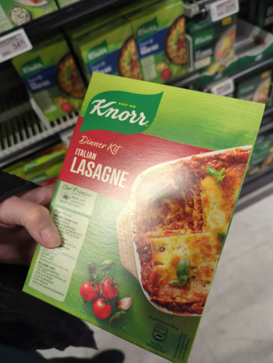 Knorr Dinner Kit Italian Lasagne