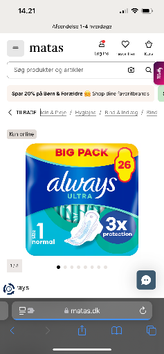 Always Ultra Thin Pads with Wings Long Super Absorbency Size 2 Unscented