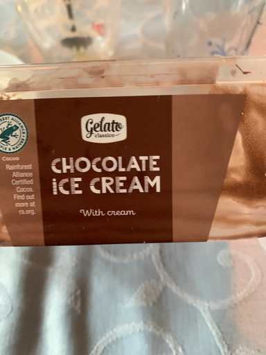 G.S. Gelato Chocolate Classico Gelato 5 Liter Container