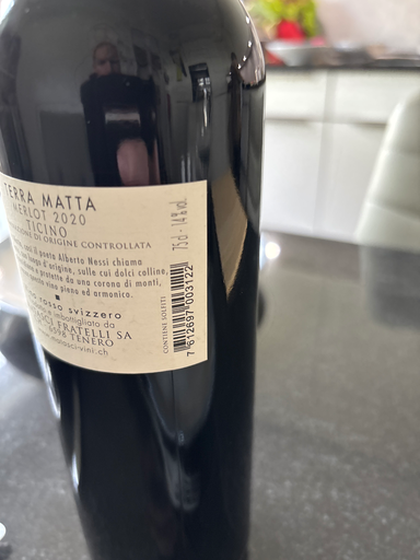 Terra Matta Merlot Ticino DOC 2020