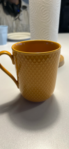Handmade Orange Textured Ceramic Mug