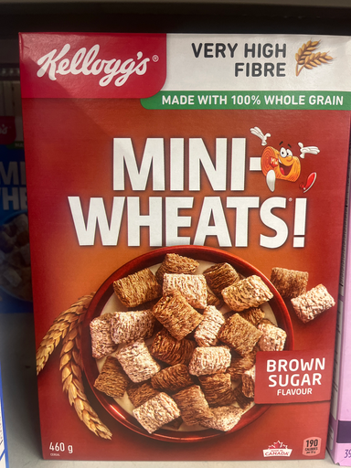 Kellogg's Mini-Wheats! Brown Sugar Flavour