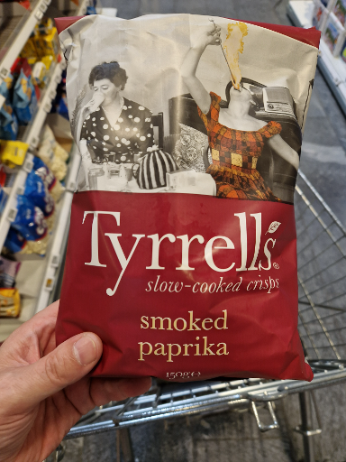 Tyrrell's smoked paprika crisps