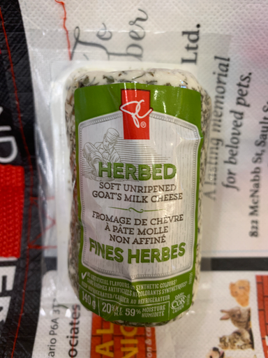 President's Choice Herbed Soft Unripened Goat's Milk Cheese
