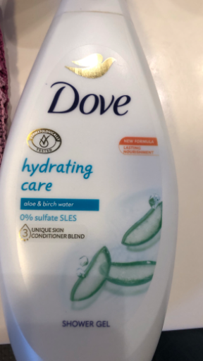 Dove hydrating care shower gel