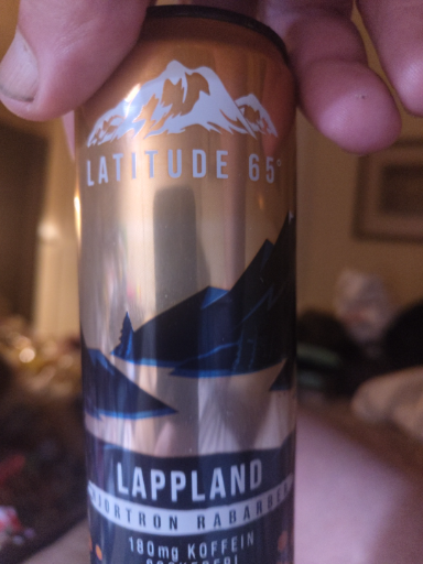 Latitude 65 Lappland Björtron Rabarber energidryck