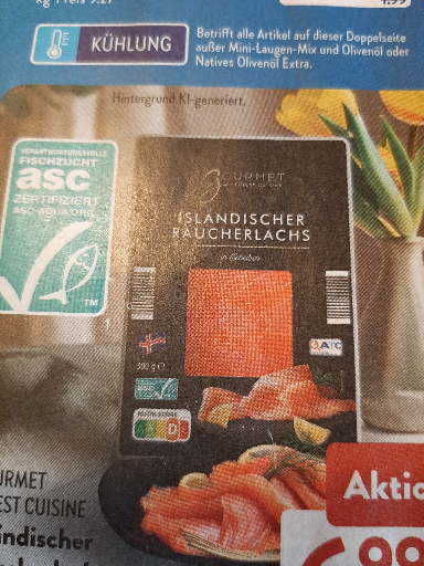 Isländischer Räucherlachs