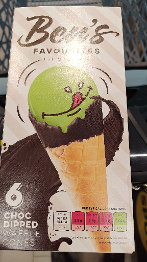 Ben's Favourites Choc Dipped Waffle Cones