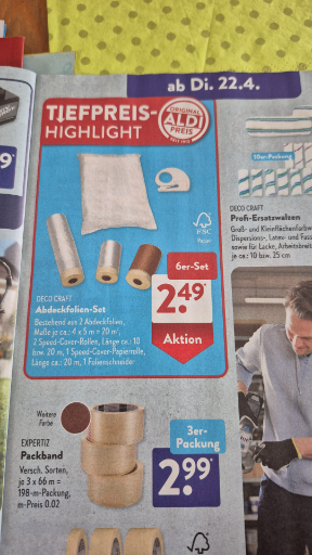 DECO CRAFT Abdeckfolien-Set