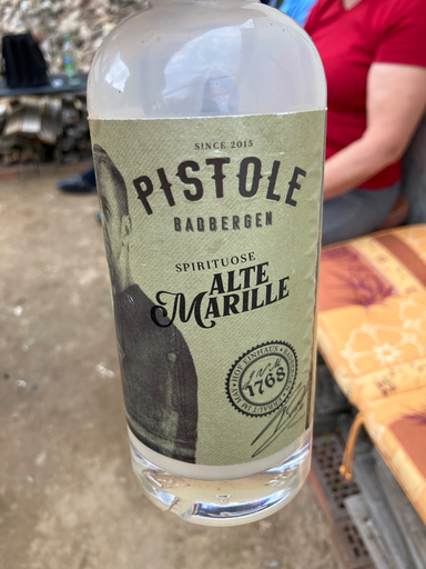 Pistole Alte Marille Obstler 40 % 0,5 Liter