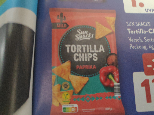 Sun Snacks Tortilla Chips Paprika