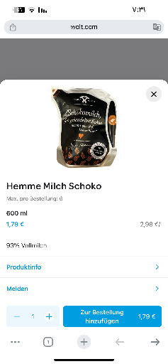 Hemme Milch Schokomilch
