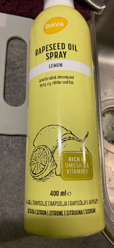 DAVA Rapeseed Oil Spray Lemon