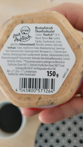 Popp Brotaufstrich Thunfischsalat