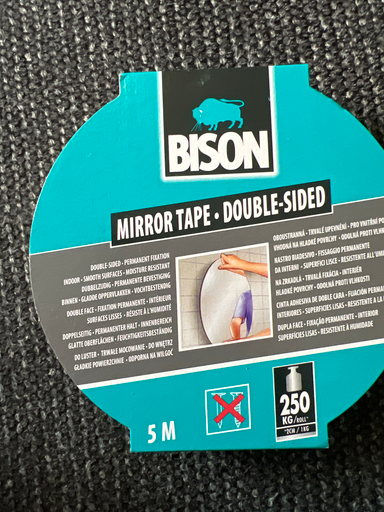 Bison Doublefix Double-Sided Indoor Mounting Tape
