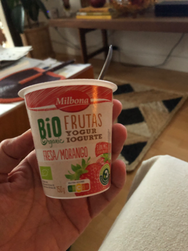 Milbona Bio Frutas Yogur Iogurte Fresa/Morango