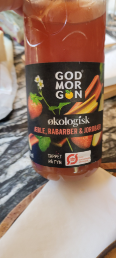 God Morgon økologisk Æble, Rabarber & Jordbær